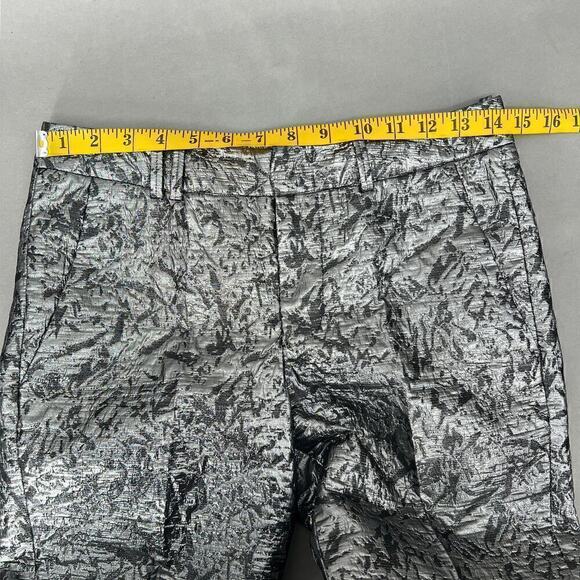 Zadig & Voltaire Womens Pants XS Metallic Maximalist Cyberpunk Futuristic Edgy - Picture 10 of 14